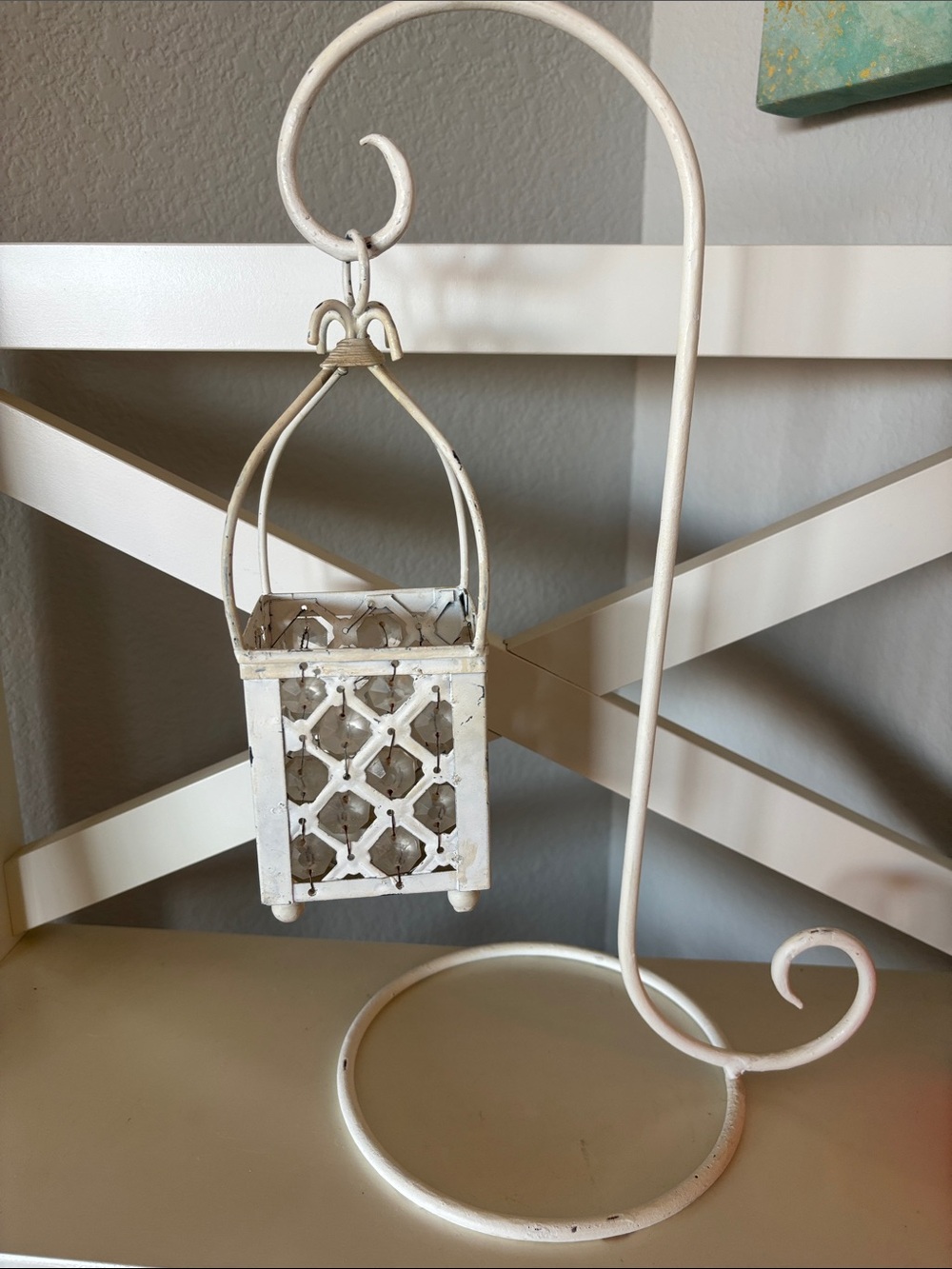 Decorative Hanging Swinging Metal Lantern Candle Votive